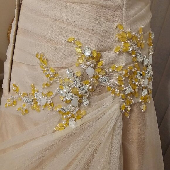 The Anjolique Wedding dress Champagne in 8 NWT - Picture 6 of 10